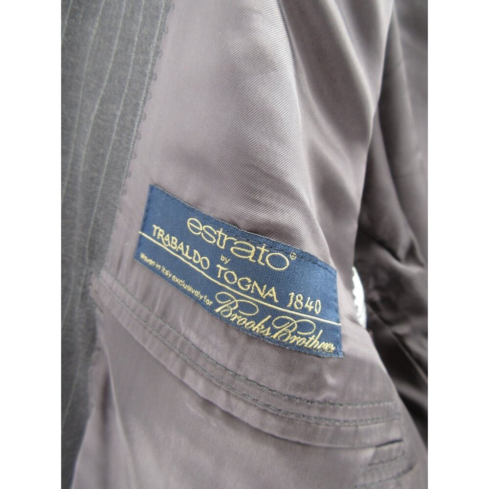 Brooks Brothers Sport Coat 46 L Estrato Madison 1818 Blazer Wool USA * - Picture 12 of 16
